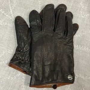 Elma Lambskin leather gloves with wool lining
